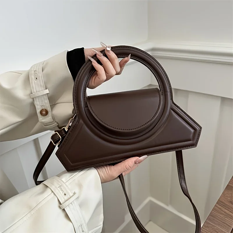 Luxury Bags Without Logo - Elegancka torba na ramię z jednolitej