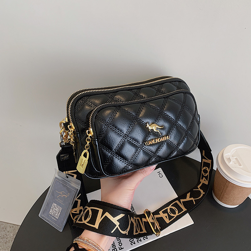 Luxury Bags Without Logo - Prosta torba na ramię Argyle Pattern,