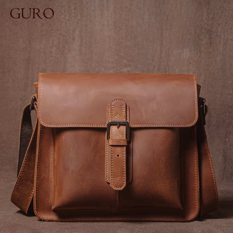 Luxury Bags For Men Brands - GURO Luksusowa marka prawdziwej skóry torba