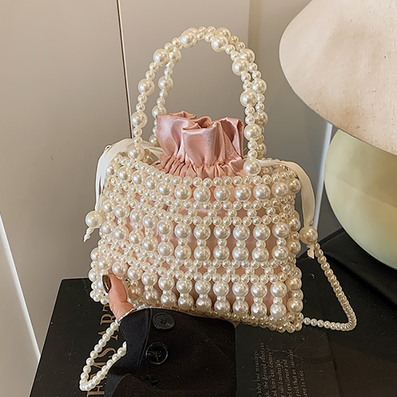 Luxury Bags For Summer - Lekka Luksusowa Torebka Crossbody z Perłami