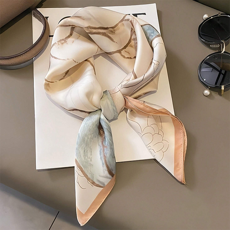 Luxury Bags For Summer - 2024 Design Fashion Print Satin Square