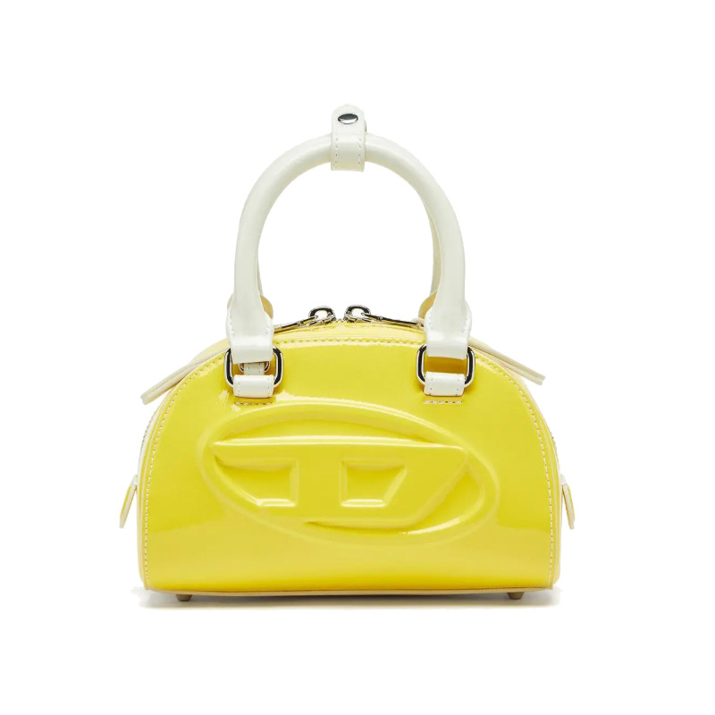 Jasnożółta, błyszcząca, lakier – Top Handle Patent Bag recenzja i cena