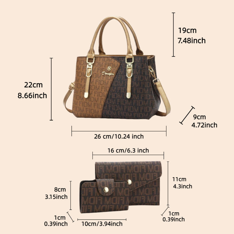 3-częściowy zestaw torebek dam – Luxury Bags & Leather Repair Of Atlanta Photos recenzja i cena