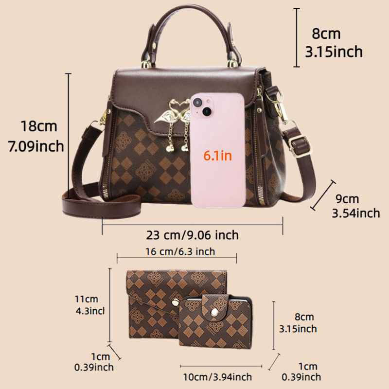 3-częściowy zestaw torebek dam – Luxury Bags & Leather Repair Of Atlanta Photos recenzja i cena
