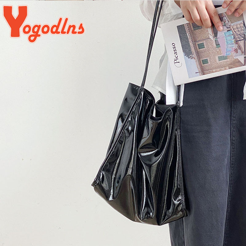 Yogodlns luksusowa torba z lak – Top Handle Patent Bag recenzja i cena