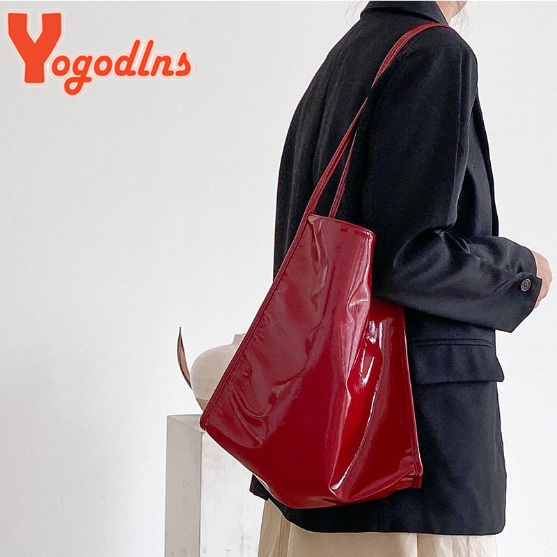 Yogodlns luksusowa torba z lak – Top Handle Patent Bag recenzja i cena
