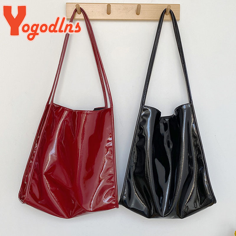 Yogodlns luksusowa torba z lak – Top Handle Patent Bag recenzja i cena